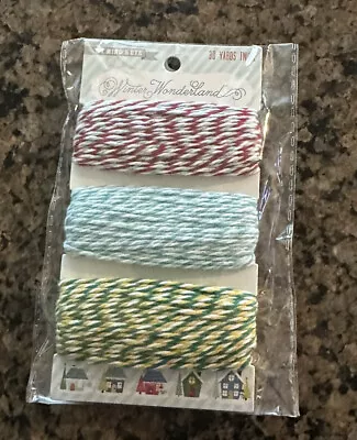 My Mind's Eye WINTER WONDERLAND Decorative Twine 30 Yards 3 Different Colors • $3.99