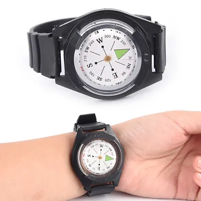 $3.85 • Buy Tactical Wrist Compass Special For Military Outdoor Survival Watch Black Band.L3