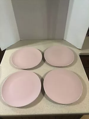 Ikea 10 1/4” Matte Pink Stoneware Dinner Plate's     Set Of 4 • $22