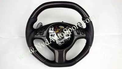 BMW E39 M5 X5 E53 Carbon Fiber Steering Wheel With Shift Paddles • $2236.30