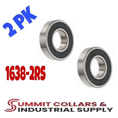 (2PK) 1638-2RS Seals Bearing 3/4” Bore 1638-rs Ball Bearing 2 X 3/4  X 9/16  • $8.99