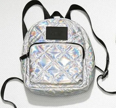 New Victoria’s Secret PINK MINI Backpack Quilted Iridescent Bling Great Gift  • $39.99