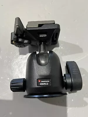 Manfrotto 496RC2 Ball Head For Tripod With Quick Release Plate • $60