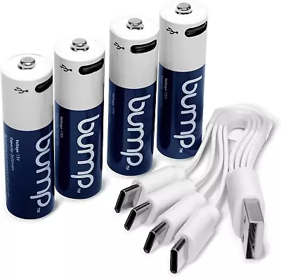 AA 1.5V Rechargeable Batteries - 4 Pack -Lithium Ion High Output Fast & Long L • $28.99