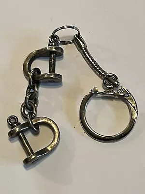 🇺🇸 Vintage Small Metal Handcuff /shackles Keychain Small /well Made 👀 Lqqk • $25