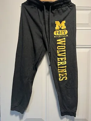 Michigan Wolverine Sweatpants PJs Loungewear Blue Unisex Small FAST SHIPPING • $13.99