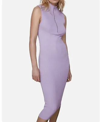 Zara Knit Womens Lavender Long Sleeveless Dress S M • $14.99