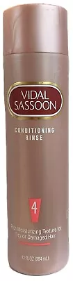 VTG 1998 VIDAL SASSON Rich Moisturizing Conditioning Rinse For DRY DAMAGED HAIR • $48.89