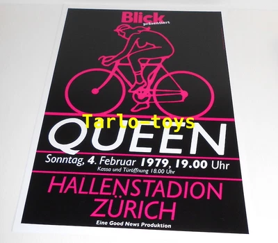 $19.99 • Buy QUEEN - Zurich, Swiss - 4 February 1979 - Concert Poster 