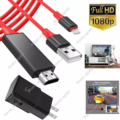 HDMI Mirroring Cable 1080P Phone To TV HDTV Adapter For IPhone 6 7 8 X 12 13 14 • $11.45