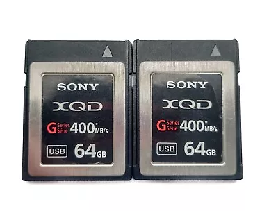 2 X Sony XQD G Series 64 GB Memory Cards • £105