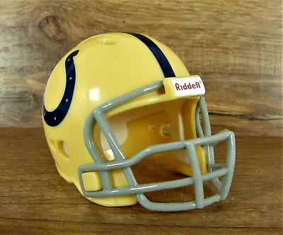 Riddell Mini NFL Helmet Baltimore Colts Hard PVC W/Foam Headliner 1.75  Tall • $5.99