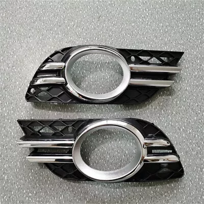 Pair Front Fog Light Grille Cover Trim For 2007-2009 Mercedes Benz E-Class W211 • $40.59