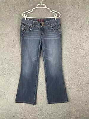 ELLE Womens Low Rise Bootcut Blue Jeans Size 10 R • $8.40