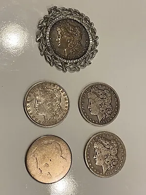 5 Morgan Silver Dollar Coins Assorted Dates • $150