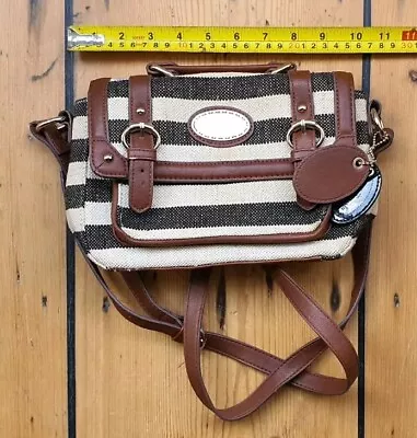 J By Jasper Conran - Multicolour Stripe/Brown Trim Medium Hand/Crossbody Bag • £2.99