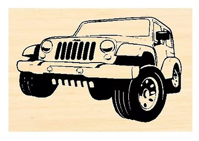 P123 Classic Car Jeep Rubber Stamp • $12