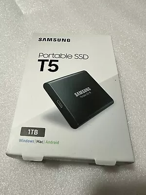 Samsung T5 1000GB External SSD USB-C (MU-PA1T0B/AM) Portable SSD - NEW • $170