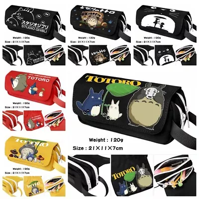 £11.99 • Buy Anime Totoro Pencil Case Makeup Bag Cartoon Stationery Storage Bag Travel Pouch
