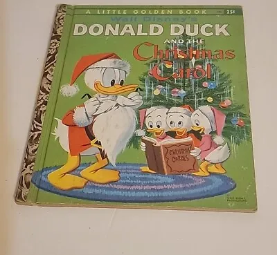 Vtg Disney's Donald Duck And The Christmas Carol Little 1960 First Ed.  A  • $35