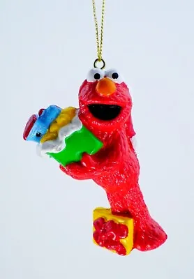 Sesame Street Elmo Christmas Ornament Santa Holiday Decor Presents Gifts Red Kid • $19.95