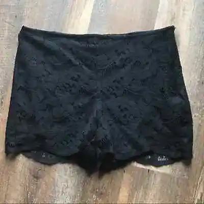 Zara Black Lace Shorts Sz Small • $19