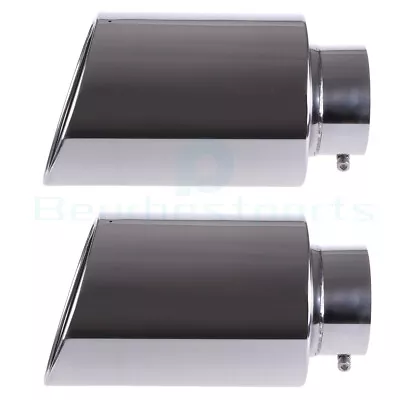5  Inlet 8  Outlet 15  Long Bolt On Diesel Chrome Stainless Steel Exhaust Tip • $46.99