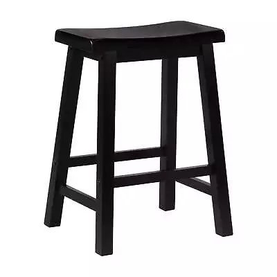 Beamon 24  Indoor Backless Saddle Counter Stool Antique Black • $37.71