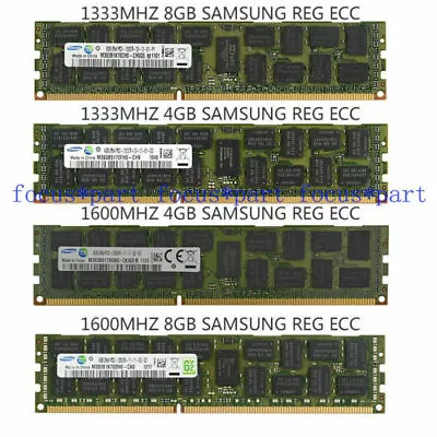 DDR3 4GB 8GB 16GB 32GB 1333/ 1600/ 1866 MHZ REG ECC Registered Server Memory Lot • $78.63