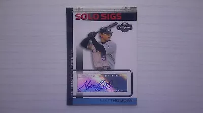 2007 Topps Co-Signers Solo Sigs SS-MH Matt Holliday Auto Autograph Rockies • $14.99