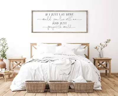 If I Lay Here Would You Lie With Me (10X20 Inches) Wall Decor - Bedroom Wall Dec • £69.41