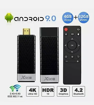 X96S TV Stick Amlogic S905Y2 DDR4 4GB 32GB Android 9.0 TV Box X96S Mini PC 5G • $118.99