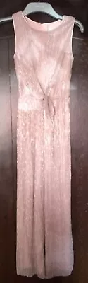 Age 9-10 Monsoon Rose Gold Trouser Suit All-in One. • £10
