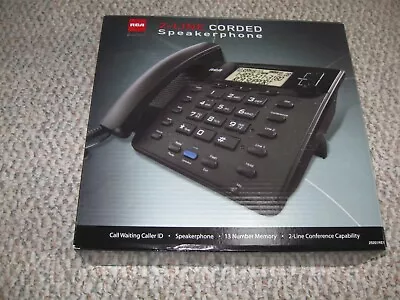 RCA 2 Line Corded Speakerphone #25201REI-A • $19.99