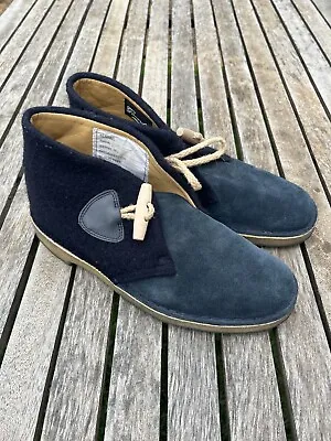 Clarks Originals Desert Boots Gloverall Suede Mens Leather Shoes UK7 Duffel Coat • $65