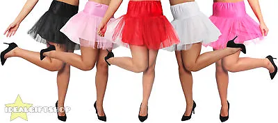 £9.99 • Buy Womens Netted Tutu Underskirt Fancy Dress Retro Dance Wear Petticoat 1950s Swing