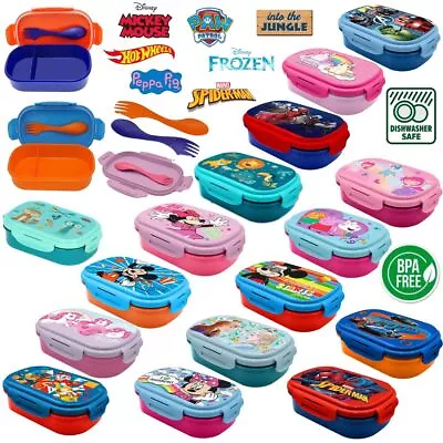 20cm BPA-Free Plastic Lunch Boxes Kids School Picnic Food Storage Lunch Boxes UK • £10.99