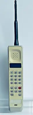 Motorola Dynatac Brick Vintage Cell Phone 8000M 1992 Beige-Cream Tested Unlocked • $775