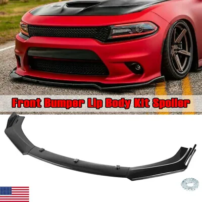 For VW Jetta MK6 MK7 Lower Front Bumper Lip Splitter Spoiler Glossy Black 3pcs • $54.95