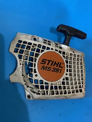 Stihl MS 391 Chainsaw Recoil  Starter Housing Cracked Still Functioning Bin 38 • $21.95