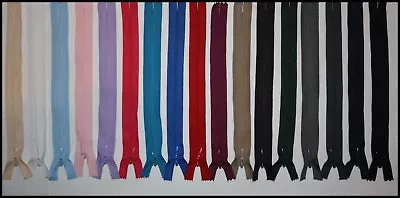 Invisible Concealed Nylon Zipper / Zip / Zips Many Colours & Lengths Dresses Etc • £1.95