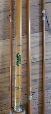 Vtg Shakespeare Bamboo Fly Rod 1362 9' 3pc + Extra Tip W/original Sleeve EUC • $84