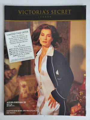 1992 AUTUMN PORTFOLIO Victoria's Secret Catalog Annette Roque Stephanie Seymour • $69.99