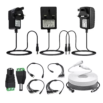 £3.75 • Buy 12V 1A 2A AC/DC UK Power Supply Adapter Safety Charger For LED Strip CCTV Camera