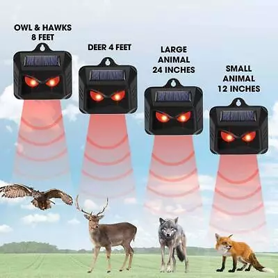 Garden 2x Ultrasonic Solar Repellent Cat Dog Fox Repeller Pest Scarer Deterrent • $25.43