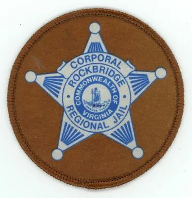 Virginia Va Rockbridge Regional Jail Corporal Nice 3 Inch Patch Police Sheriff • $2.99