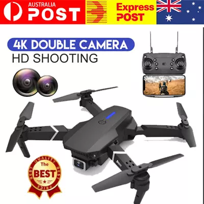 Mini Foldable FPV Drone With 4K HD Dual Camera Selfie RC Quadcopter Drone New • $41.89