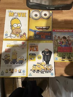5 Kids DVDs Bundle / Minions / Despicable Me /horrid Henry  • £1.78