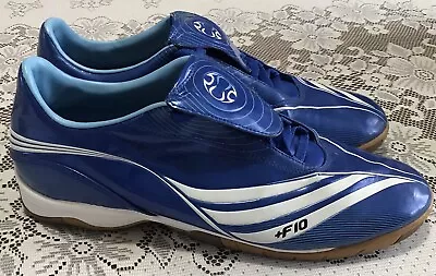 Adidas +F10.6 Blue/White Indoor Soccer Shoes Rare  • $60