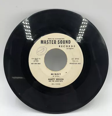 Marty Wilson And The Lover Boys - Mindy / Carol Ann ~ Rare 45rpm Promo 7” • $49.99